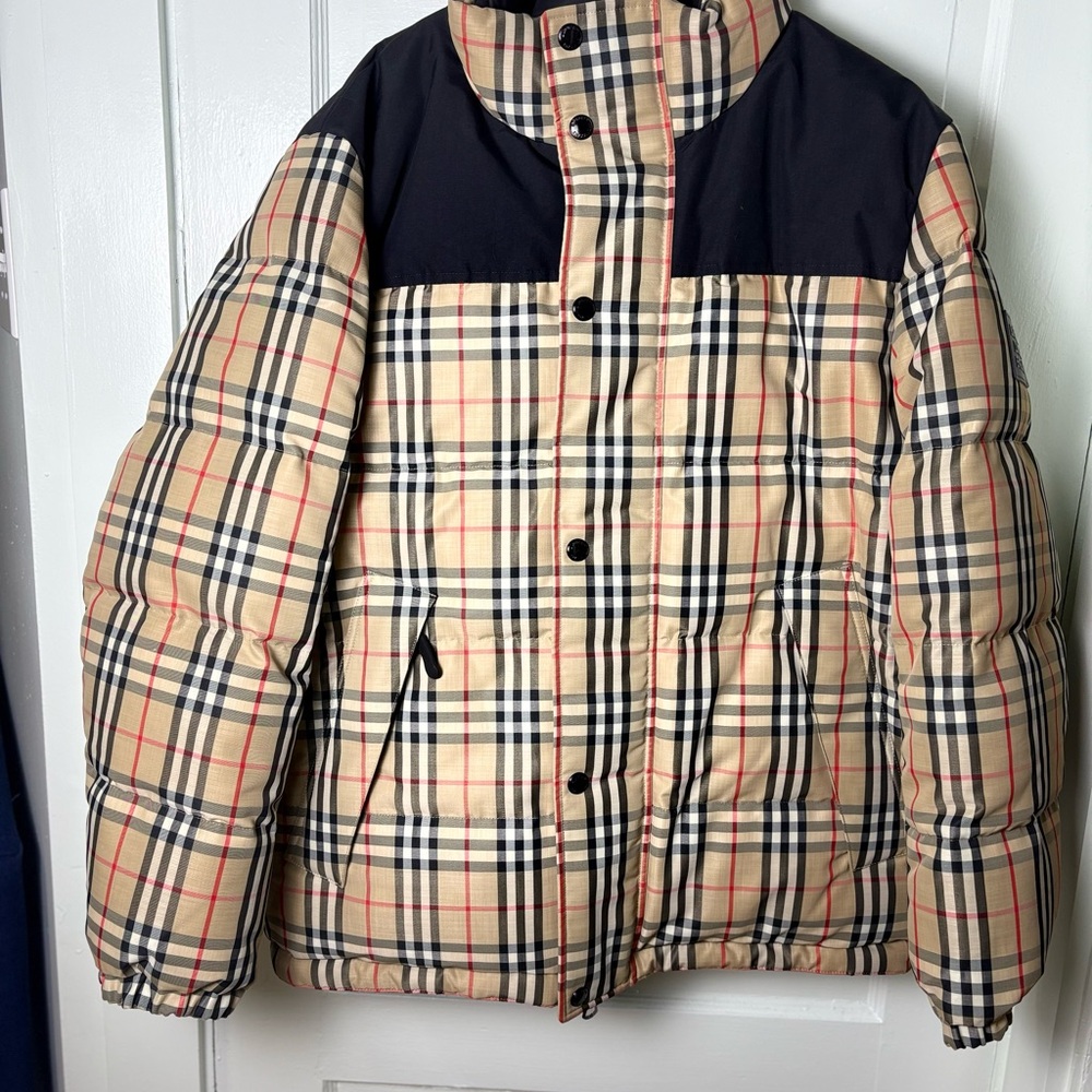 Burberry Plaid Puffer Jacket